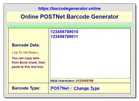 Image result for PostNet Code Generator