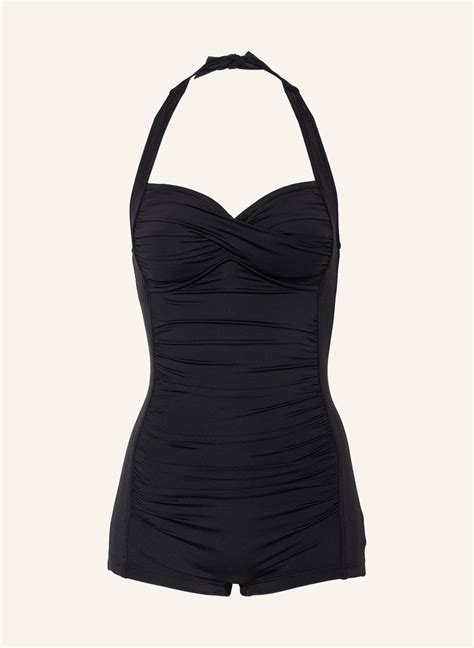 SEAFOLLY Halter neck swimsuit SEAFOLLY COLLECTIVE in black