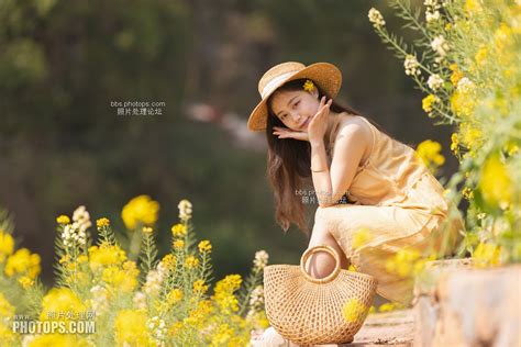 油菜花美女15P-RAW美女原图 - Lightroom摄影PhotoShop后期