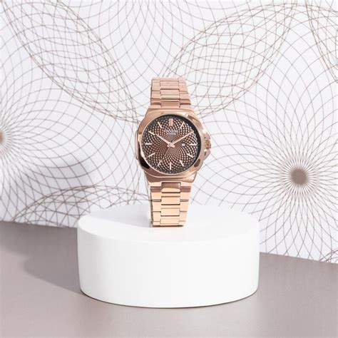 Buy Online Sonata Poze Quartz Analog Brown Dial Rose Gold Colour ...