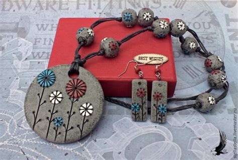 Polymer Clay Necklace Tutorial 的图像结果