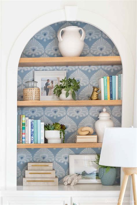 Elegant Peel and Stick Wallpaper for Shelves