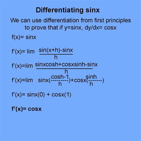 Image result for Differentiate Sin From First Principles