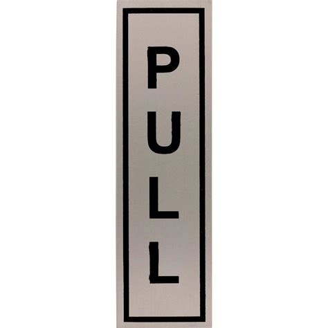 Buy Sevendi Push Pull Sign Boards Self Adhesive Stainless Steel Push ...