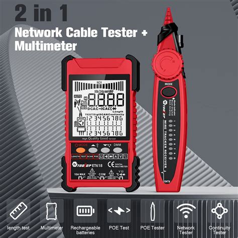 Buy Aiment 2 in 1 ET618 Network Cable Tester With Digital Multimeter ...