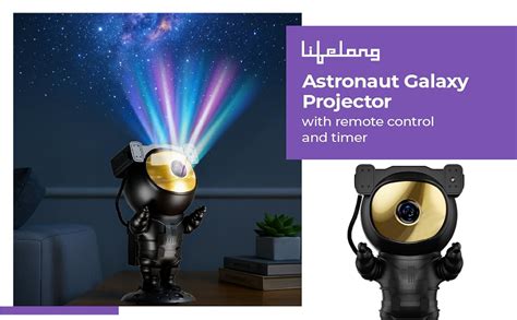 Lifelong Astronaut Galaxy Projector Light for Bedroom with Remote ...