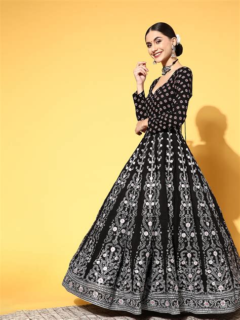 PANIT Black Ethnic Motifs Swirling Volume Dress – Panit X Cherry & Jerry