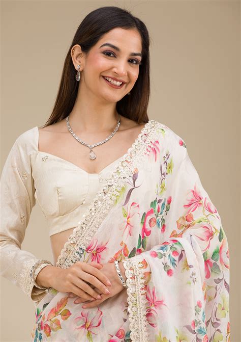 Floral Saree - Buy Floral Print Saree Online At Best Price – Koskii