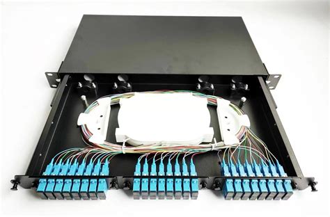 12/24/48/96/144 Cores Optical Fiber Patch Panel Sliding 96 Core Fiber ...