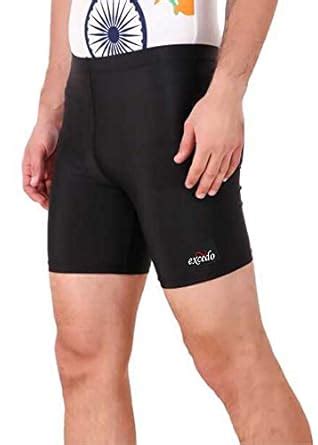 Buy excedo Strechable Tights For Men, 4-Way Lycra Atheletic Shorts ...
