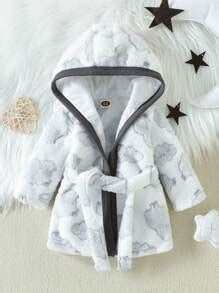 Baby Boys' Comfortable And Cute Color Block Cloud Print Homewear ...