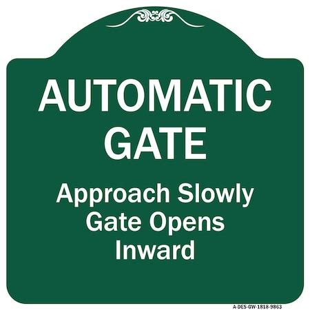 Image result for Ext Gate Open Automatically Sign