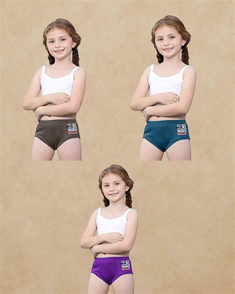 Girls Inner Elastic IE Brief Jetty Colour May Vary - Pack – Ambika Stores