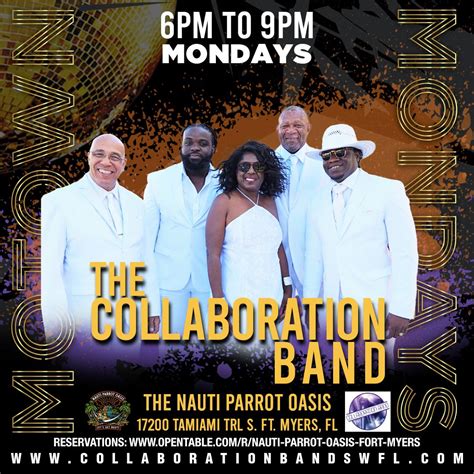 Motown Mondays at The Nauti Parrot Oasis with The Collaboration Band ...