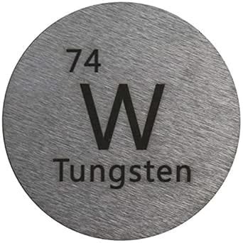 Tungsten (W) 24.26mm Metal Disc 99.95% Pure for Collection or ...