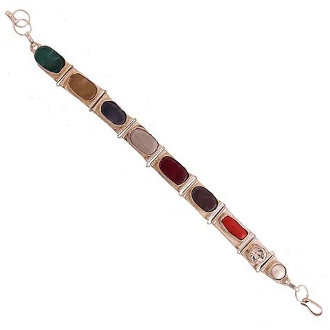 Navratna Bracelets - Brass Rudraksha Bracelet Manufacturer from Jaipur
