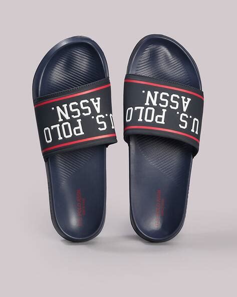 Mast & Harbour Men Navy Blue & Grey Striped Sliders - Price History