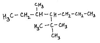 Structure of 4-tert-Butyl-3-methylheptane - Brainly.in