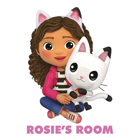 Gabby s dollhouse wall sticker gabby and pandy sat down personalised ...