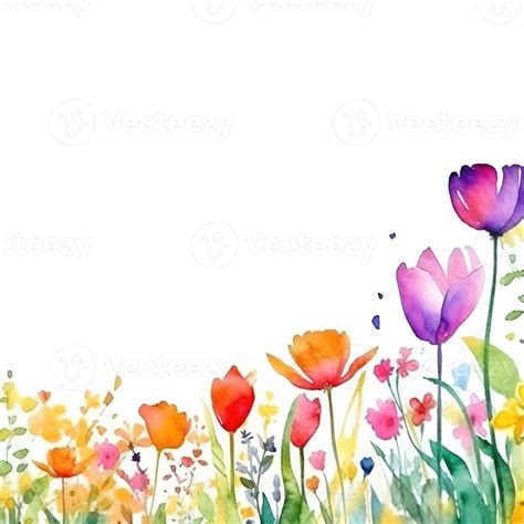 Watercolor spring flowers 22951721 Stock Photo at Vecteezy