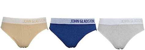 Buy John Gladstone Mens Premium Seamless Brief 3 Pcs Pack, Blue, XXL at ...