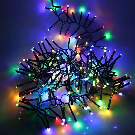 240 LED Cluster Christmas Lights 3.1m Auto Turn On Multi Function Time