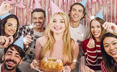 Party Propz 3 ft X 6 ft 10 inches Rose Gold Metallic Tinsel Foil Fringe ...