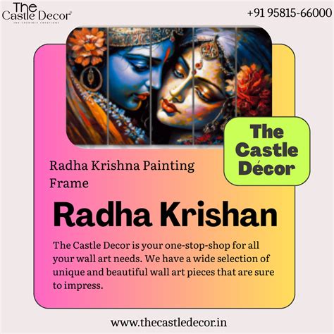 Bring Devotion & Elegance Home with Radha Krishna Wall Art Paintings