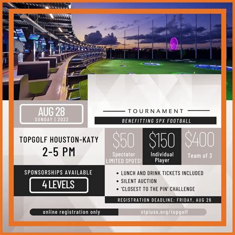 St. Pius X High School | There are only a few days left to get tickets for the SPX Topgolf ...