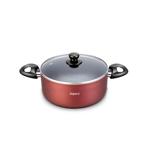 Buy Impex ISP-3213 Aluminium Biriyani Pot, 10 L (Maroon) Online at Low ...