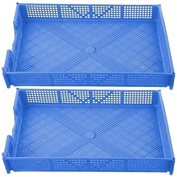 Kuber Industries Plastic 2 Pieces Stationary Office Tray, File Tray ...