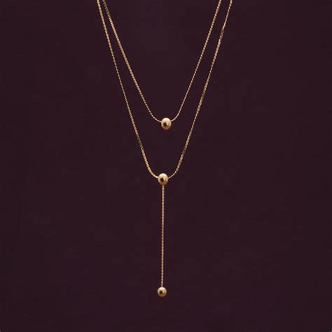 Buy Drop Bead Necklace | Gold Plating – PALMONAS