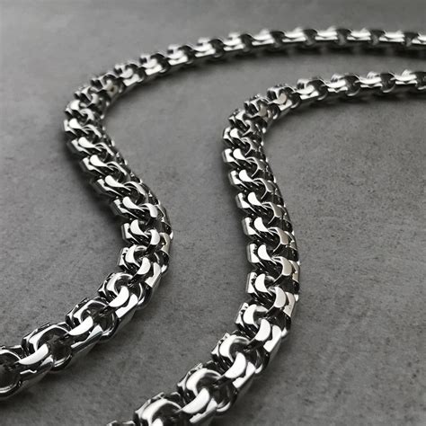 925' Sterling Silver Chain, Mens Necklace, Men Silver Necklace, Women ...