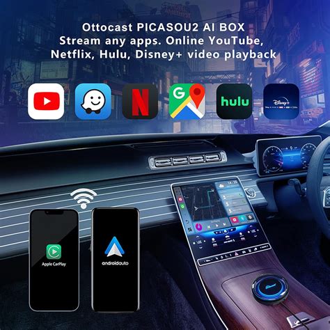 Buy OTTOCAST CarPlay AI Box Multimedia Video Box PICASOU 2, Wireless ...