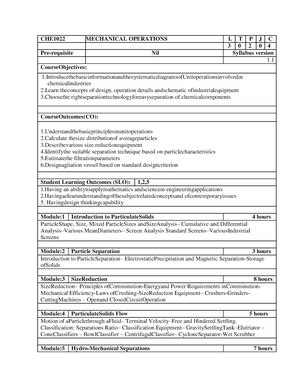 MEE217 Machining- Processes-AND- Metrology ELA 2.00 AC26 - MACHINING ...