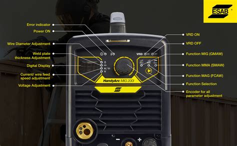 ESAB HandyArc Mig 200i - MIG/MAG/MMA IGBT Inverter based Welding ...