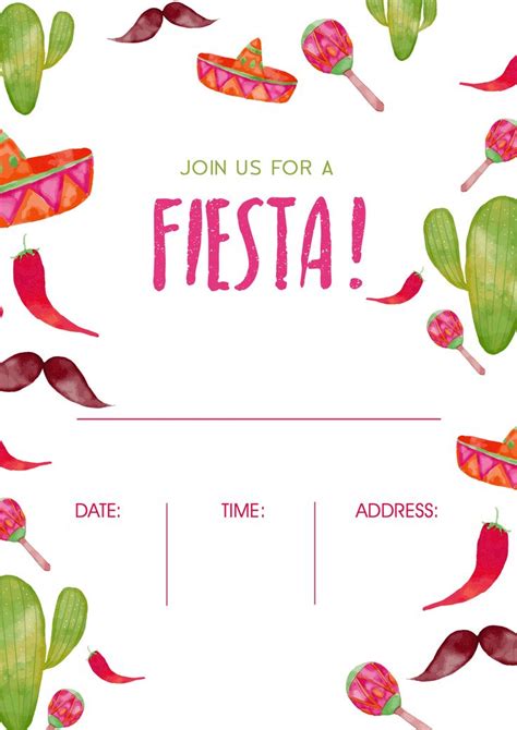 Free Themed Party Invitations - All Free Invitations | Mexican party ...