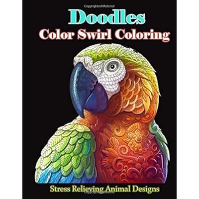 Doodles Color Swirl Coloring: Easy & Simple Adult | Ubuy India