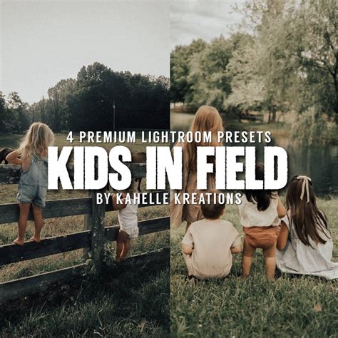 Kids in Field Lightroom Presets | 4 Mobile & Desktop Presets for ...