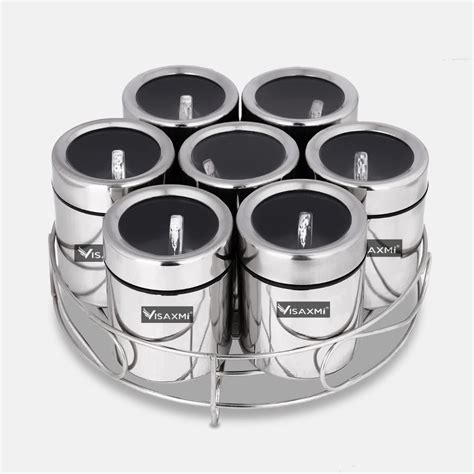 VISAXMI® Spice Box Stainless Steel | Masala Box for Kitchen | Masala ...