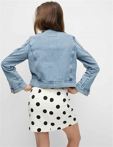 Buy Denim Collarless Short Jacket at Marks & Spencer