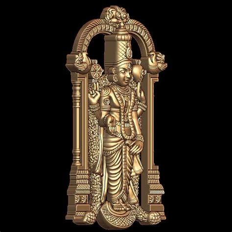Lord Venkateswara 3D Print Model - Exquisite Pendant Design