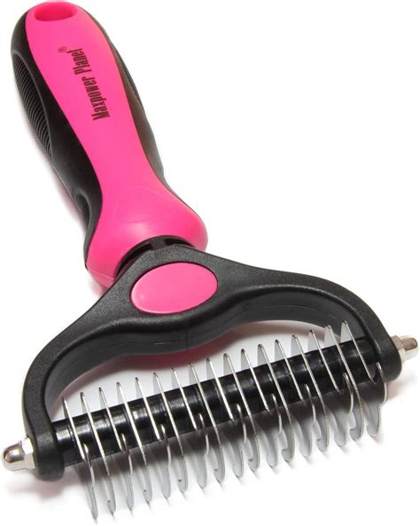 Maxpower Planet Pet Grooming Brush - Double Sided Shedding and ...