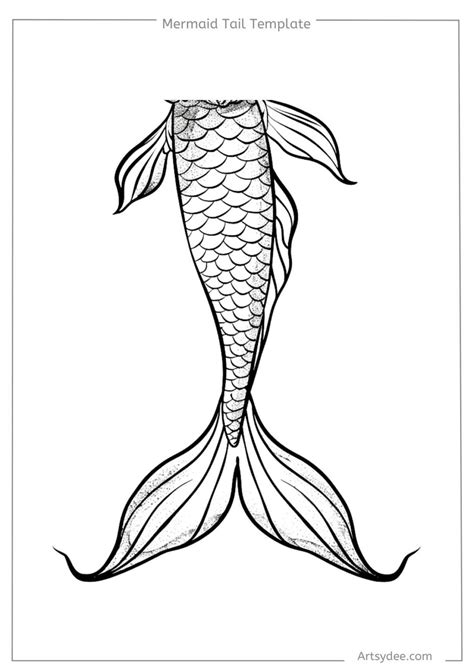 Image result for Free Pattern for Mermaid Tail