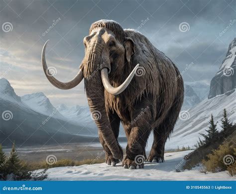 Prehistoric Wolly Mammoth, an Ancient Giant of the Ice Age Stock ...