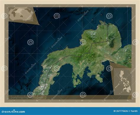 Zamboanga Del Norte, Philippines. High-res Satellite. Capital Stock Illustration - Illustration ...