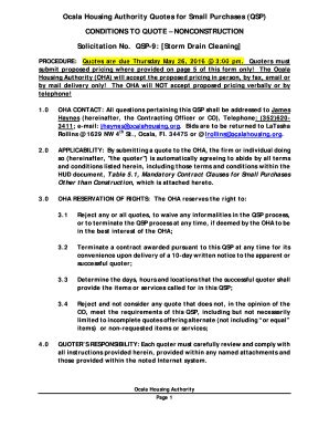 Fillable Online QSP-9: Storm Drain Cleaning Fax Email Print - pdfFiller