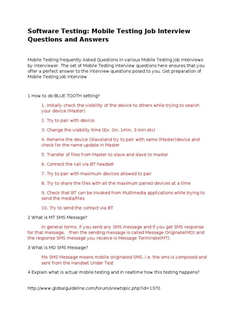 Software Testing Job Interview Questions 的图像结果