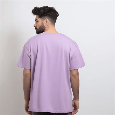 Solid Lavender Oversized Tshirt For Men and Women – Prabhubhakti