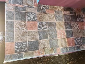 wolpin Wall Stickers Wallpaper Bathroom Waterproof Kitchen Tiles ...